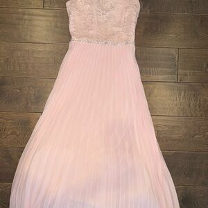 Speechless Pink Lace Formal Dress